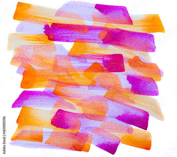 Obraz Abstract Hand painted brush Watercolor Colourful wet background on paper. Handmade Pastel colour texture art for creative backdrop wallpaper or design art work.