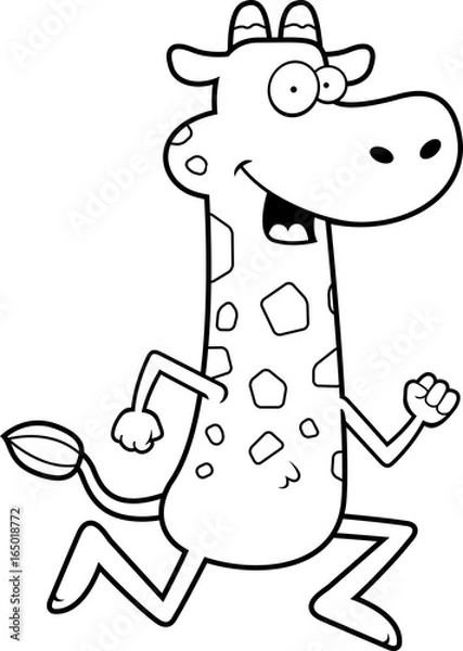 Fototapeta Giraffe Running