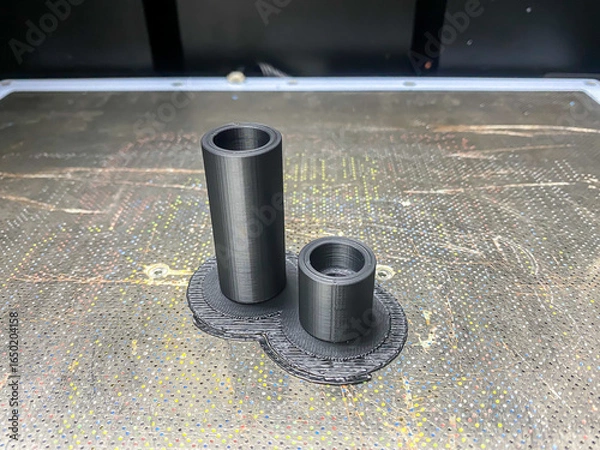 Obraz Pictures of 3D Printers complete in concept design and installation parts.