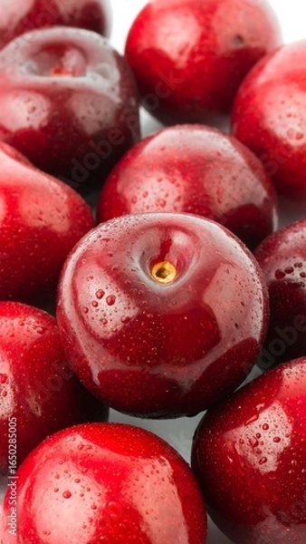 Obraz Fresh, juicy cherries close-up