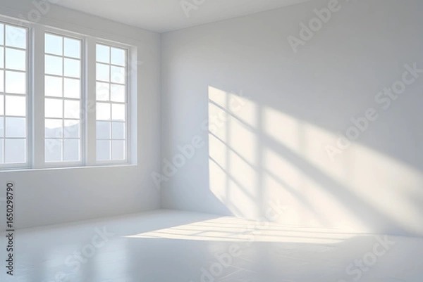 Obraz empty white room