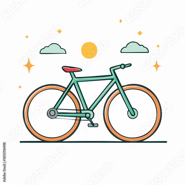 Obraz Bicycle Vector Icon
