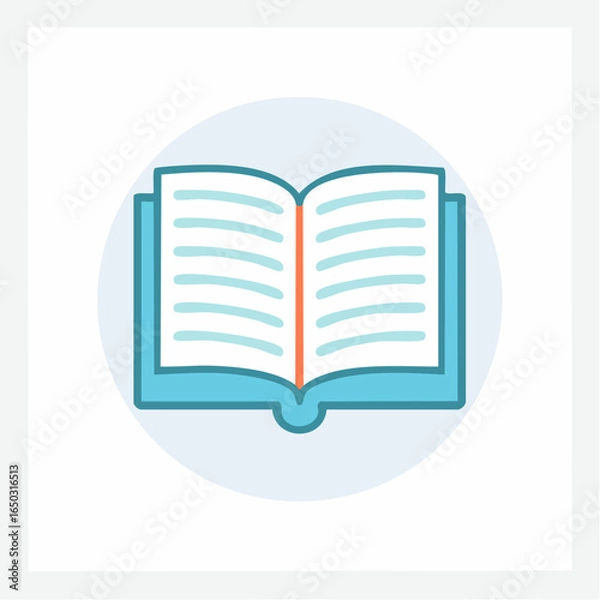 Obraz Open Book Vector Icon