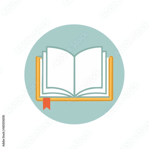 Obraz Open Book Vector Icon