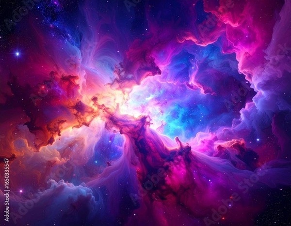 Fototapeta abstract background with clouds