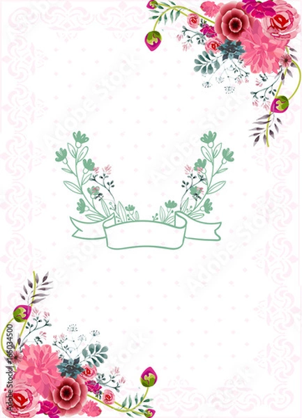 Obraz Flower greeting card