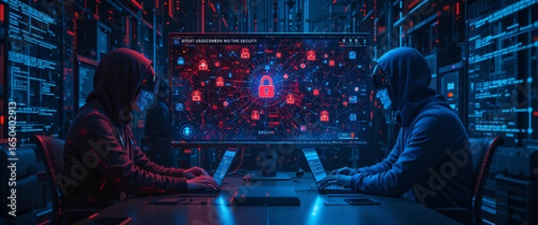 Obraz Cybersecurity Breach Simulation with Red and Blue Team Tactics Enhancing Organizational Defense