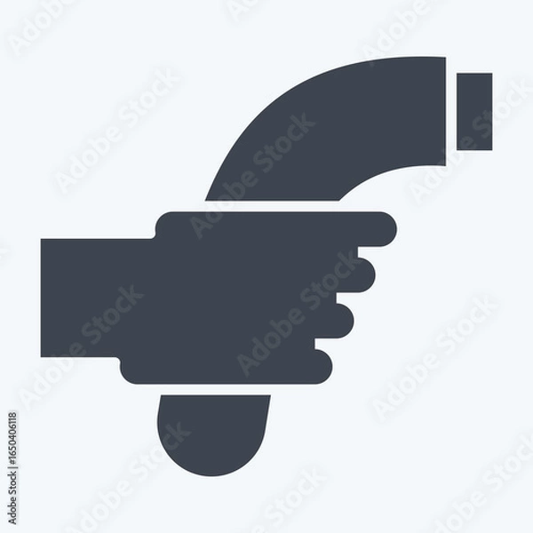 Fototapeta Icon Ev Charging. related to Charging symbol. glyph style. design editable