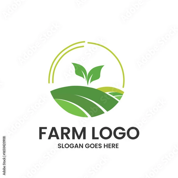 Fototapeta green eco logo
