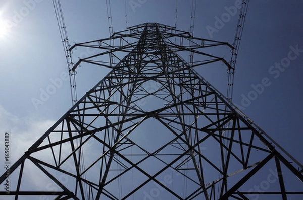 Obraz 鉄塔のシルエット