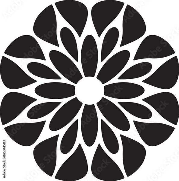 Fototapeta Abstract Organic Mandala Circle Design" vector bundle