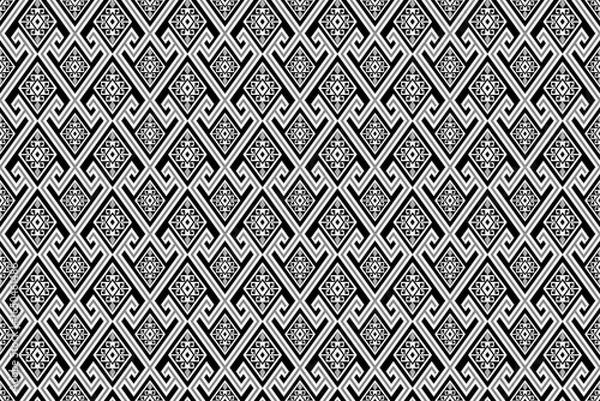 Obraz black and white seamless pattern.