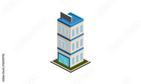 Obraz Isometric_Building