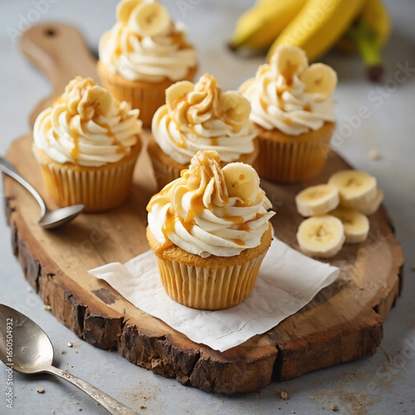 Obraz Banana cupcake