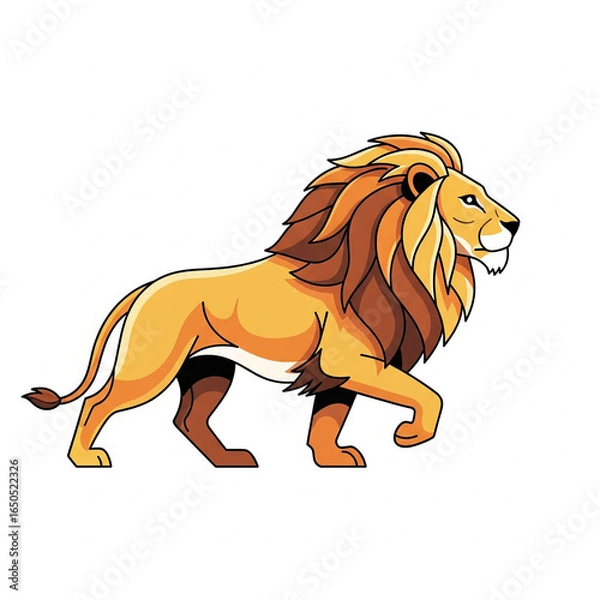 Fototapeta lion vector illustration
