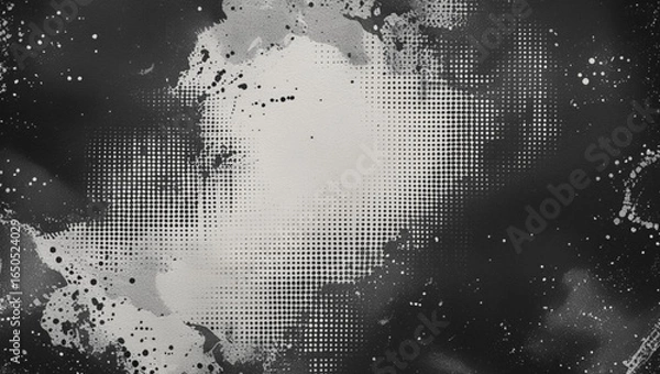 Obraz Abstract Grunge Explosion with Crosshatch Texture