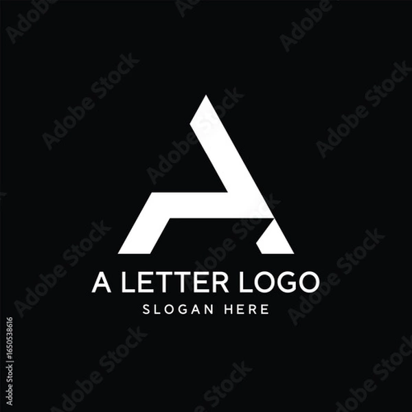 Obraz A letter logo Design Graphic Vector