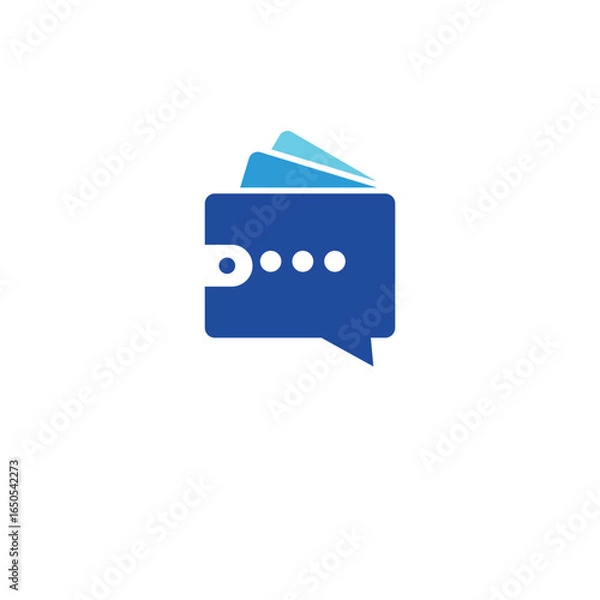 Obraz Wallet Logo Design Graphic Vector