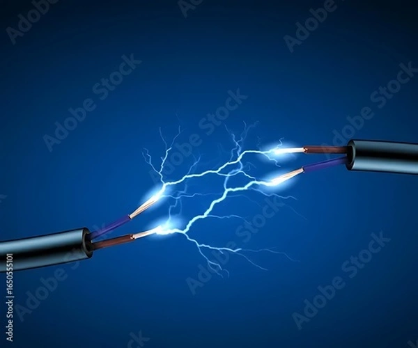 Fototapeta electrical Short circuit