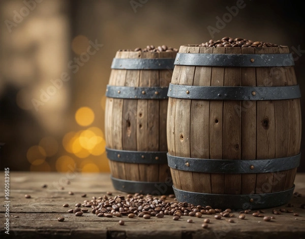 Obraz old wooden barrel