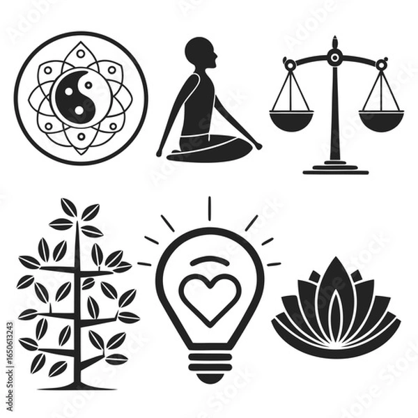 Obraz ecology icons set