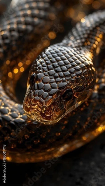 Fototapeta Golden Serpent