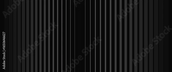 Obraz Black oblique straight line background. Masculine dark linear abstract wallpaper. Elegant luxury striped gradient texture. Grey diagonal lines backdrop for flyer, banner, poster, presentation. Vector