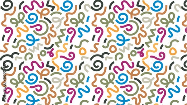 Fototapeta Cool funky colorful confetti background vector