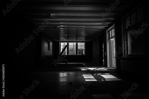 Fototapeta dark room interior