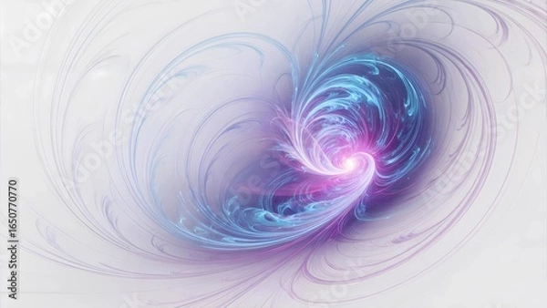 Obraz Neon Swirl Fractal.