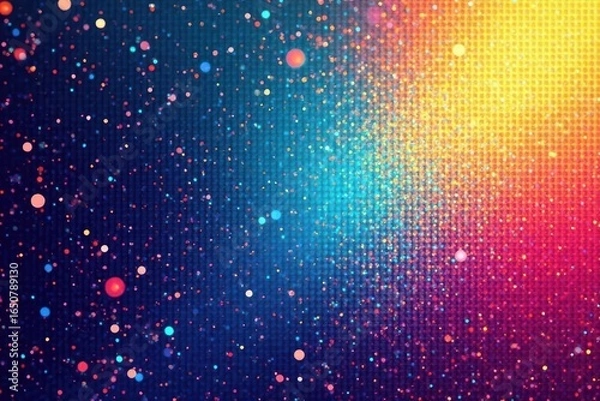 Fototapeta Abstract halftone dots, varied sizes and shades creating a textured background , overlay, graphic