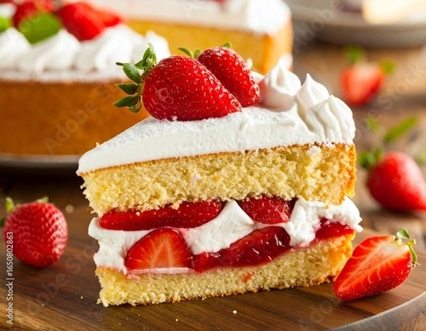 Obraz Victoria Sponge Cake Slice