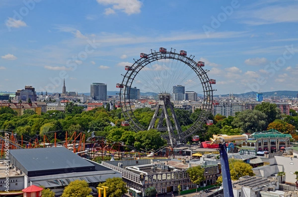 Obraz Riesenrad in Wien, Vienna