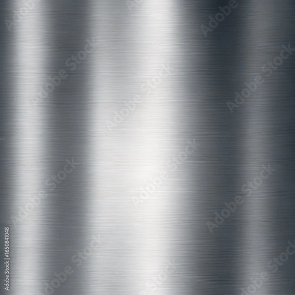 Fototapeta Abstract chrome metallic gradient with smooth reflections