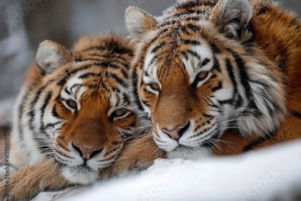 Fototapeta A tiger with its mate