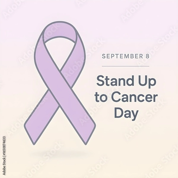 Fototapeta Join The Fight On Stand Up To Cancer Day