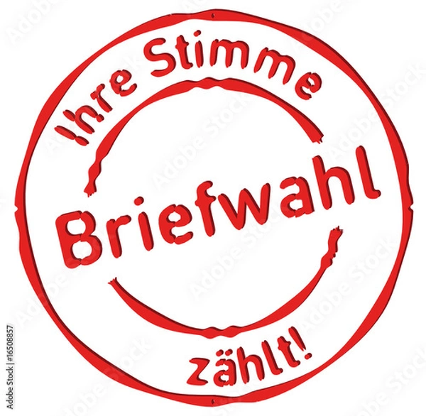 Fototapeta Briefwahl