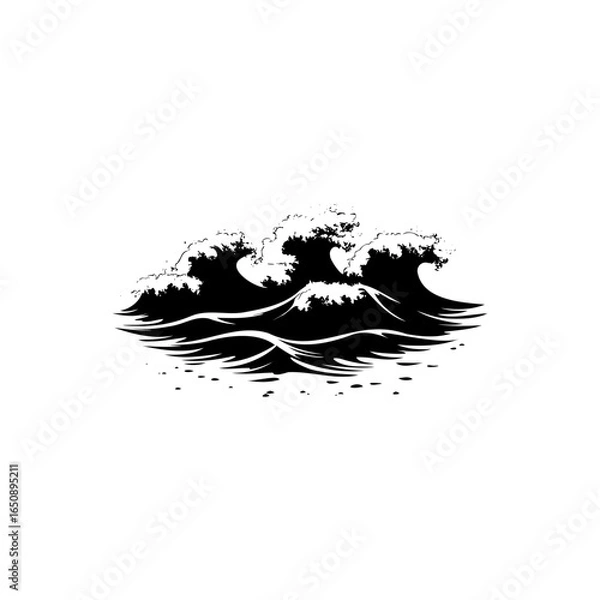 Obraz Wafe Ocean Vector