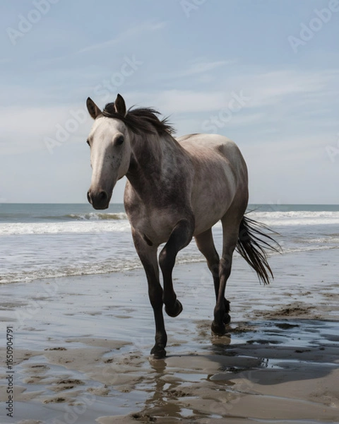 Obraz horse on the beach