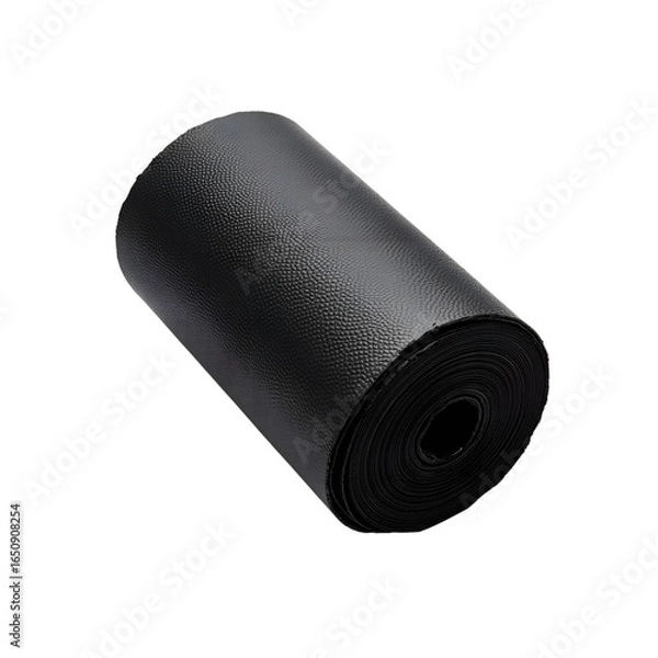 Fototapeta "Tar paper isolated on white, professional product photography with transparent background, studio lighting, flat composition"  