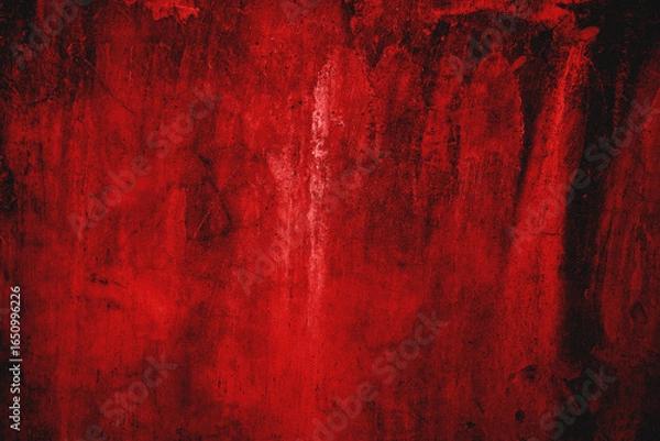 Fototapeta Textured surface with dark red substance for backgrounds, textures, halloweenthemed designs, spooky concepts, horror movie posters, and creative projects.
