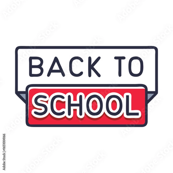 Obraz Back to School Typography Sign