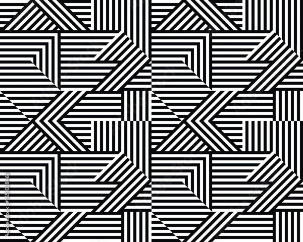 Fototapeta Seamless polygonal pattern background, creative design templates	
