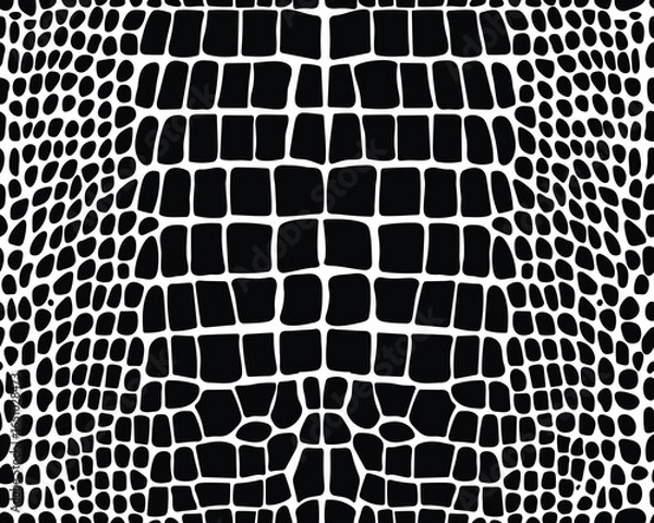 Fototapeta Alligator skin on a white background2, seamless pattern