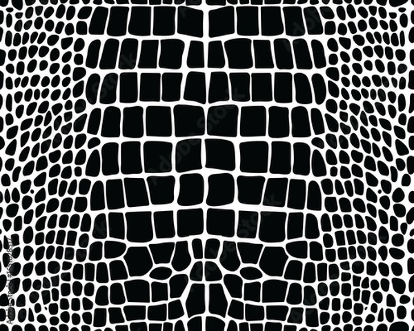Fototapeta Alligator skin on a white background2, seamless pattern