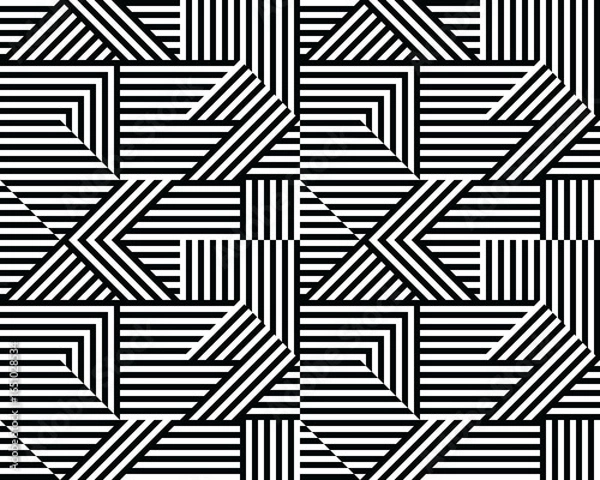 Fototapeta Seamless polygonal pattern background, creative design templates	
