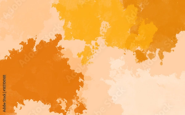 Obraz Abstract colorful water color,yellow and orange background.