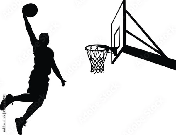 Fototapeta Dunk in Action: Basketball, Power, and Athletic Excellence