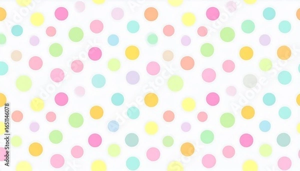 Fototapeta Pastel polka dots pattern