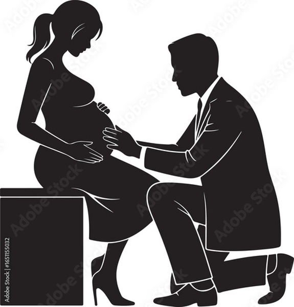 Fototapeta Pregnant Woman Silhouette Vector – Motherhood Design

Mom to Be Vector Bundle – Pregnancy Silhouette Collection

Mother and Baby Silhouette Vector for Family and Maternity Design